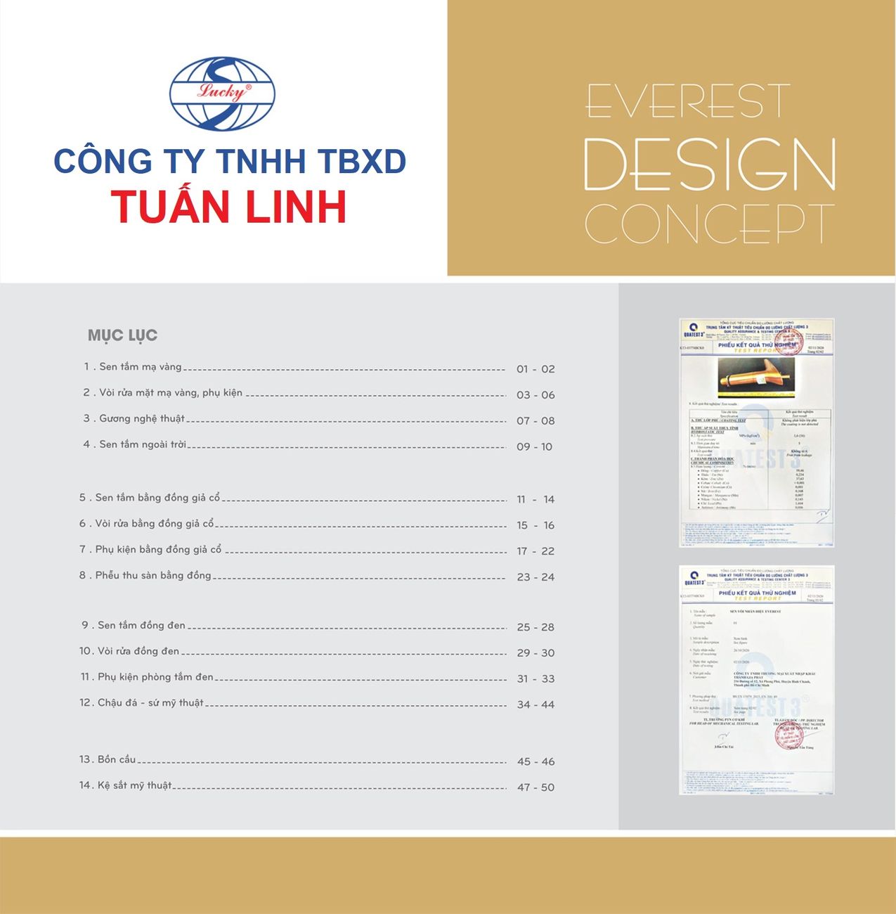 Thiết bị vệ sinh EVEREST Hiện Đại Catalogue và Bảng giá mới nhất /Page 